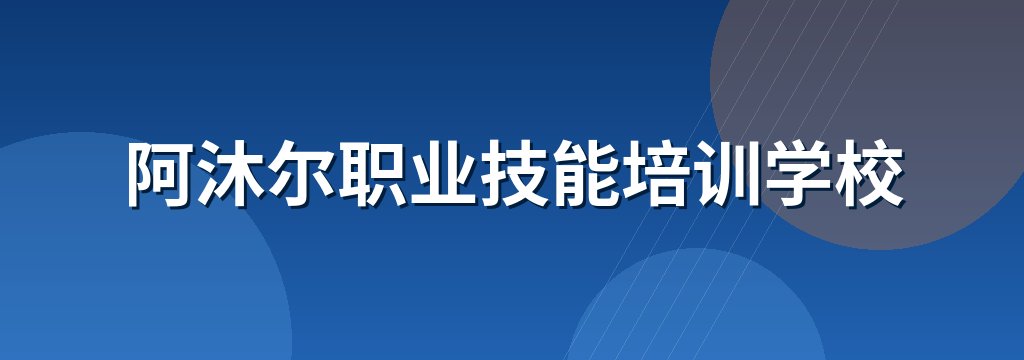 阿沐尔职业技能培训学校 商铺横幅